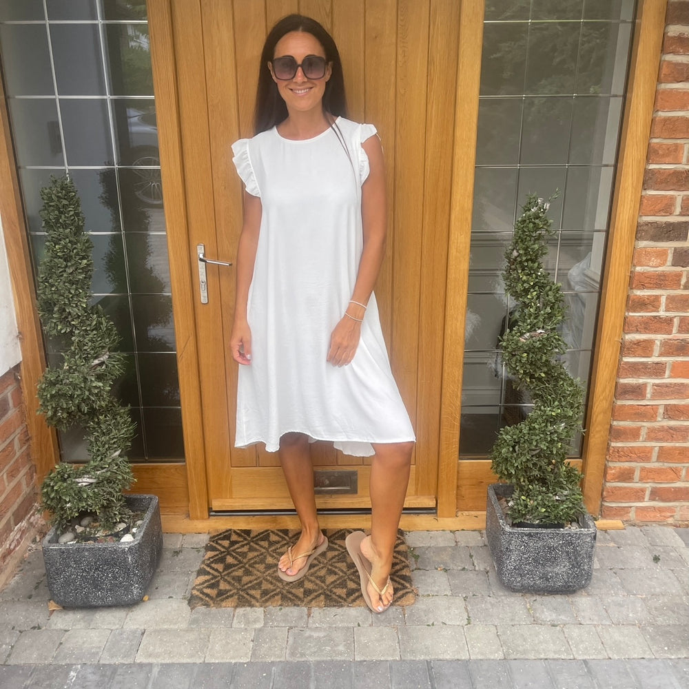 Bertie Button Dress - Blush Boutique Essex