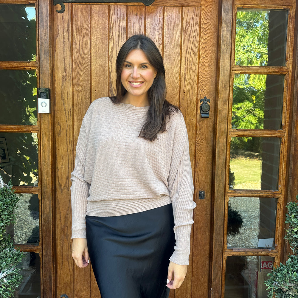 Sammie Ribbed Jumper - Blush Boutique Essex