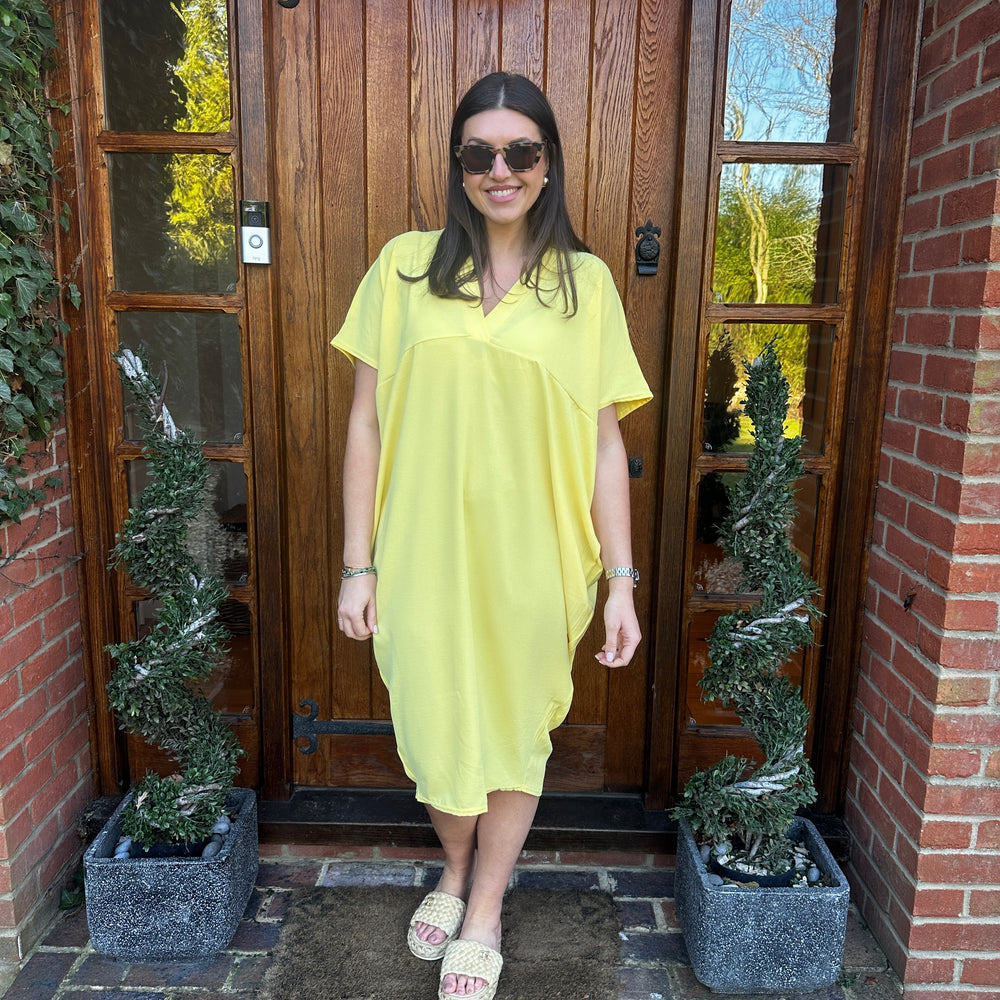 Faith V Neck Dress - Blush Boutique Essex