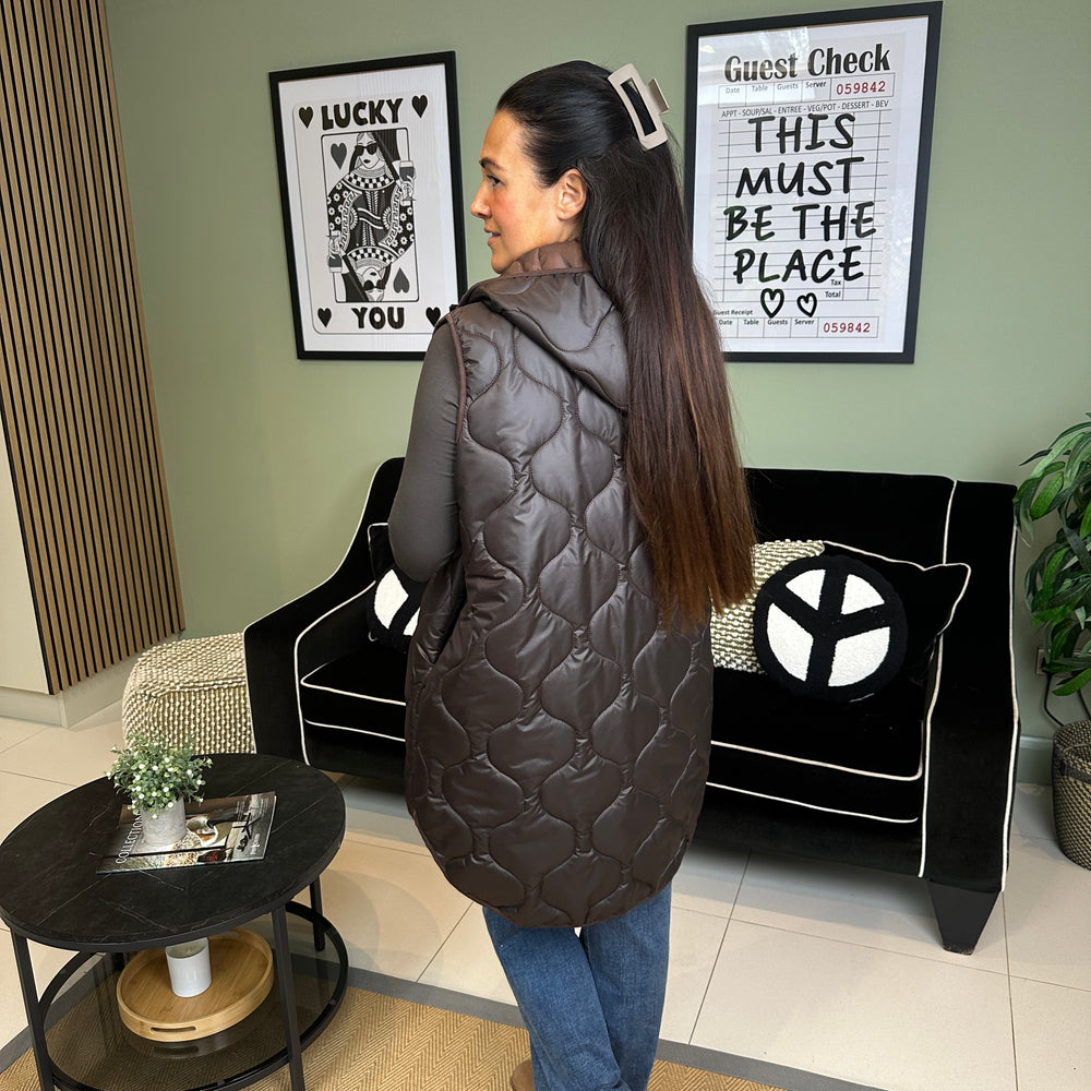 Love Quilted Body Warmer - Blush Boutique Essex