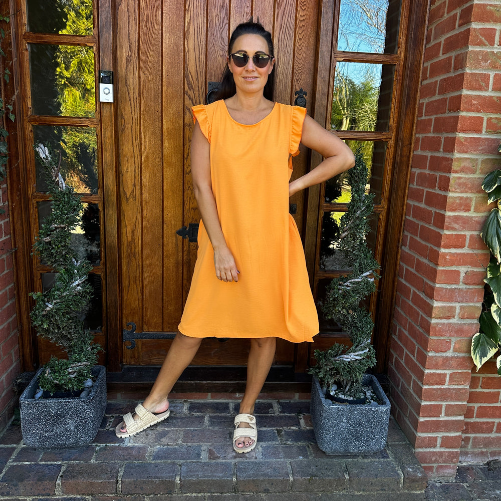Bertie Button Dress - Blush Boutique Essex