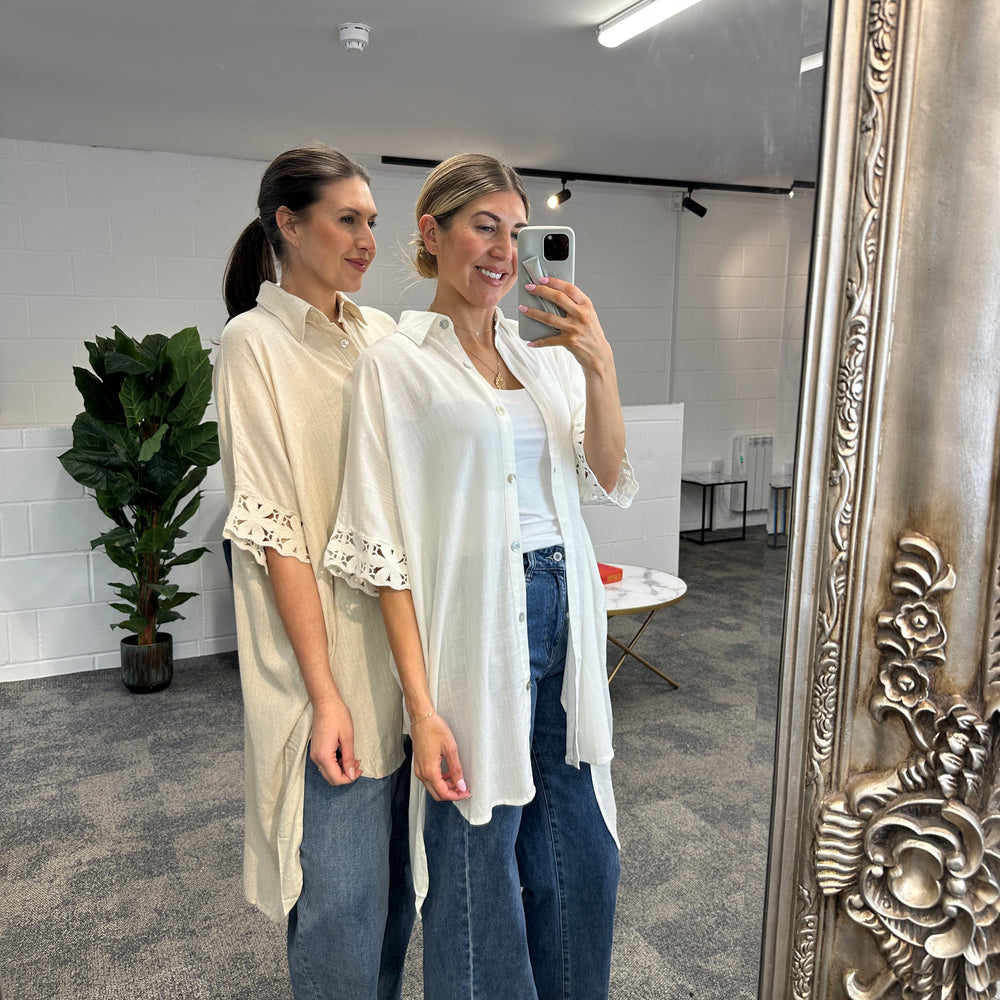 Fleur Anglaise Shirt - Blush Boutique Essex
