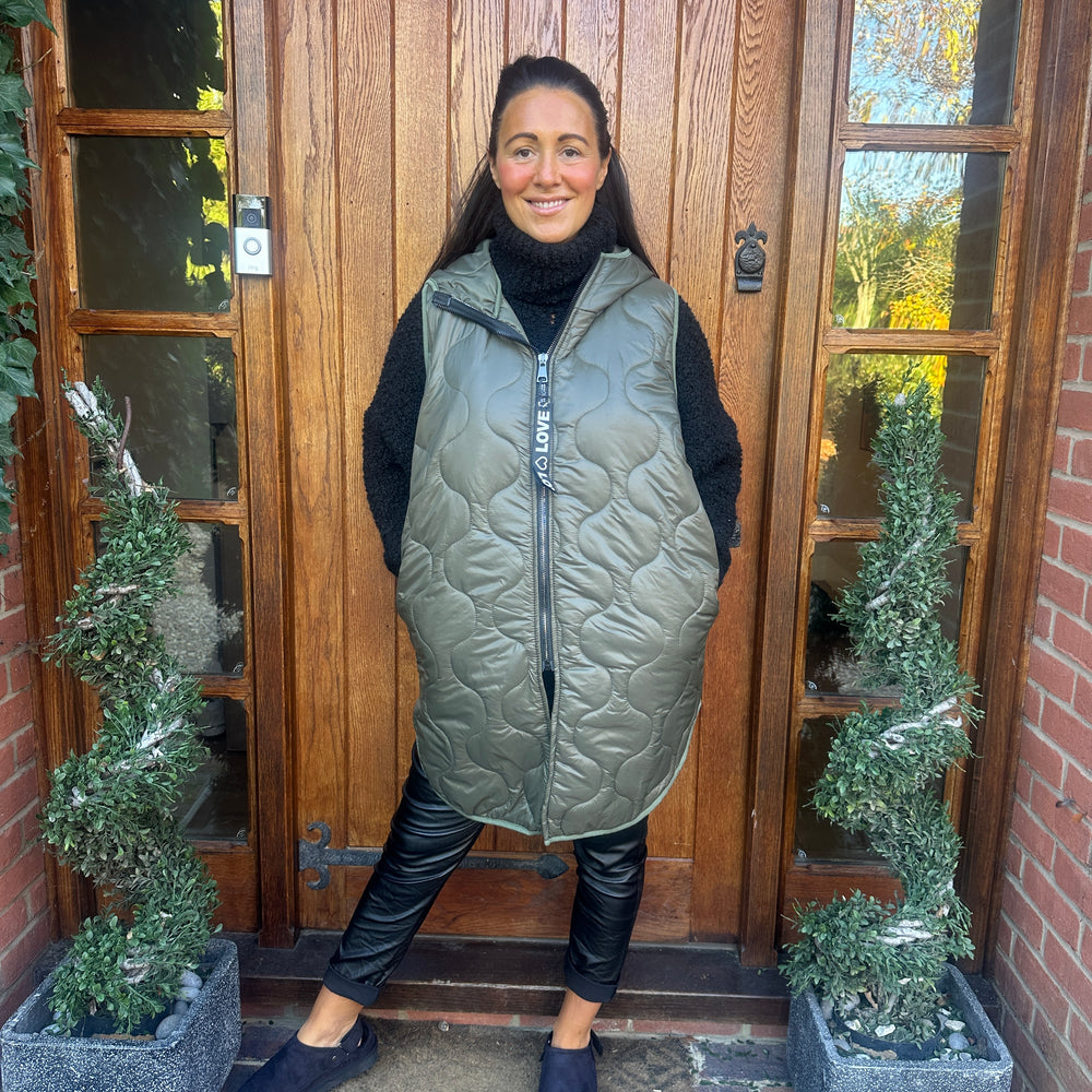 Love Quilted Body Warmer - Blush Boutique Essex