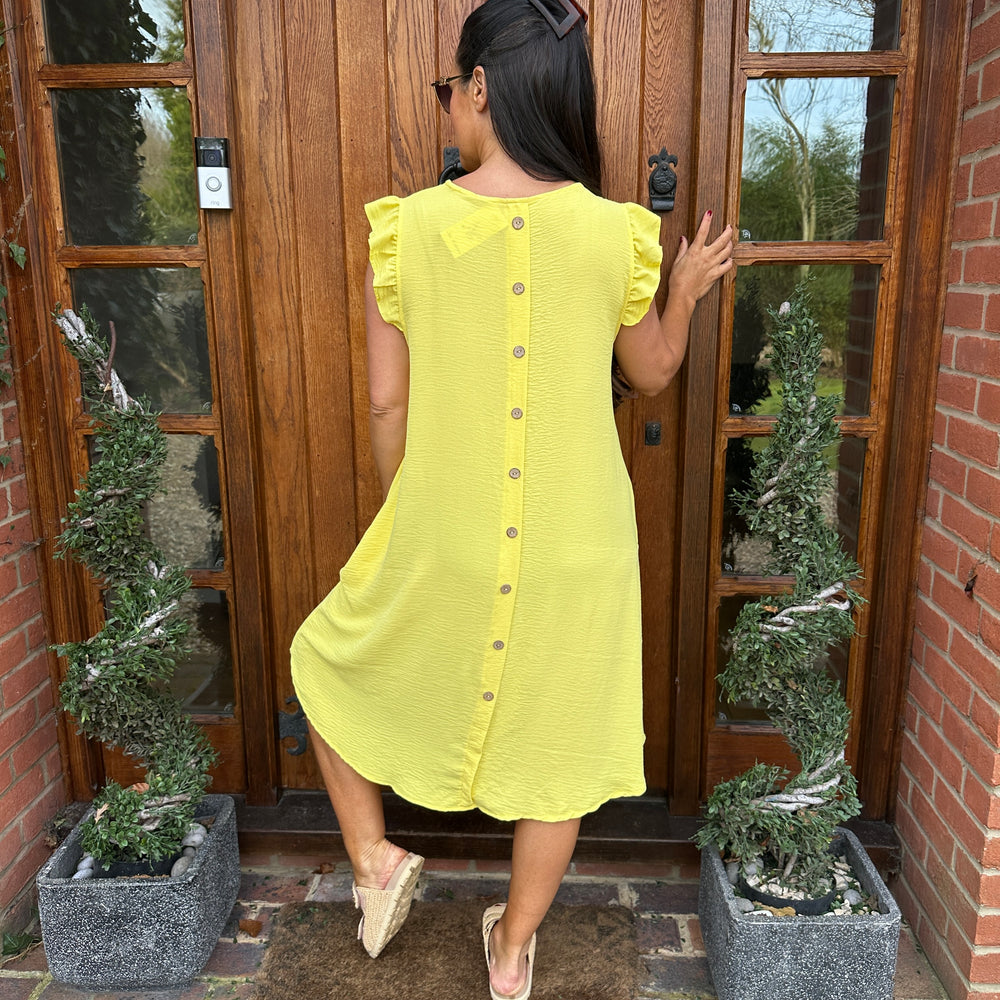 Bertie Button Dress - Blush Boutique Essex