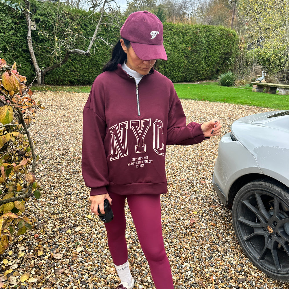 Freddie Zip Sweatshirt - Blush Boutique Essex