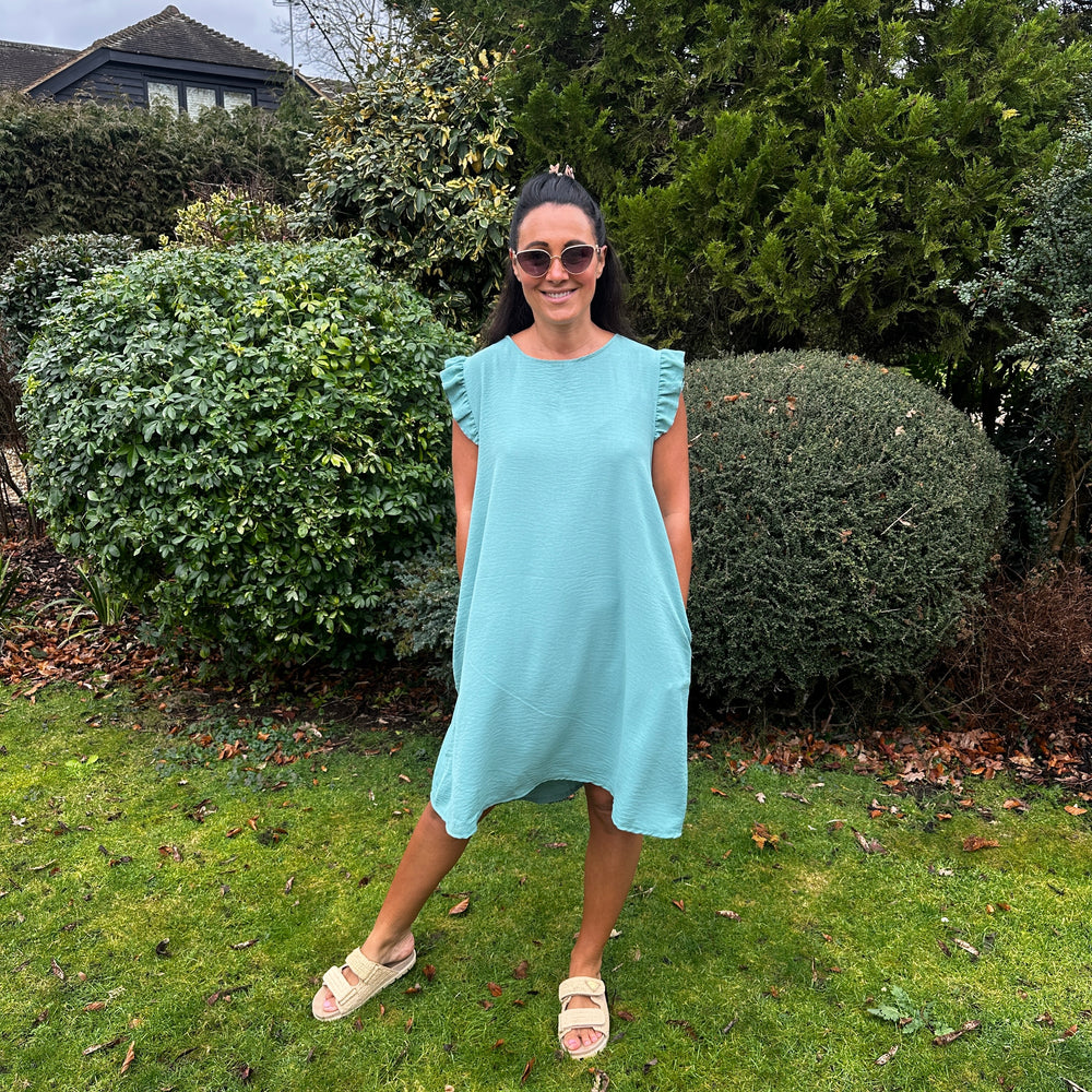 Bertie Button Dress - Blush Boutique Essex