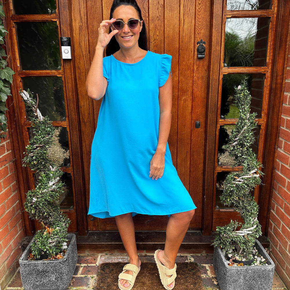 Bertie Button Dress - Blush Boutique Essex
