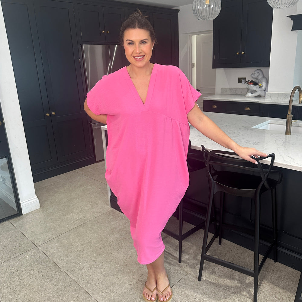 Faith V Neck Dress - Blush Boutique Essex