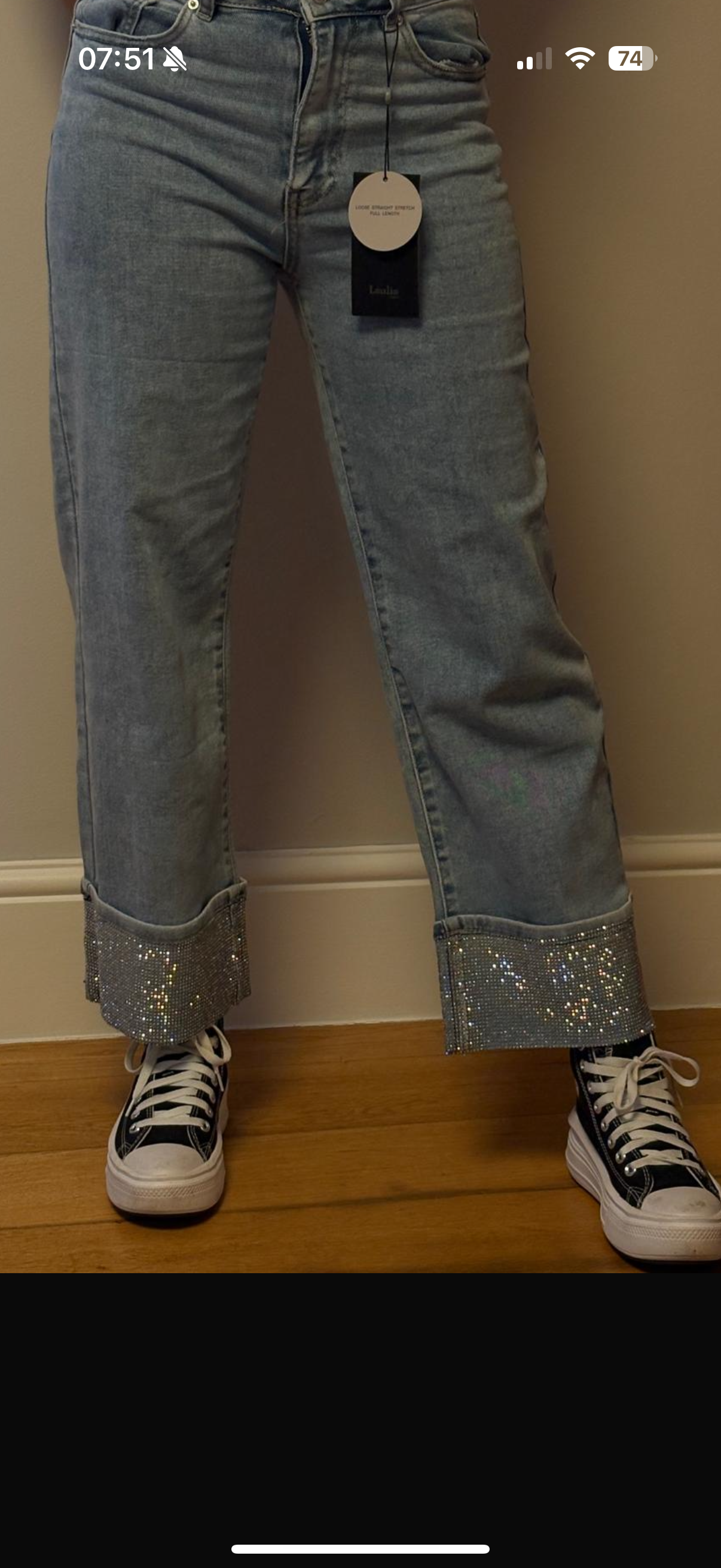 Cuff Jeans - Blush Boutique Essex