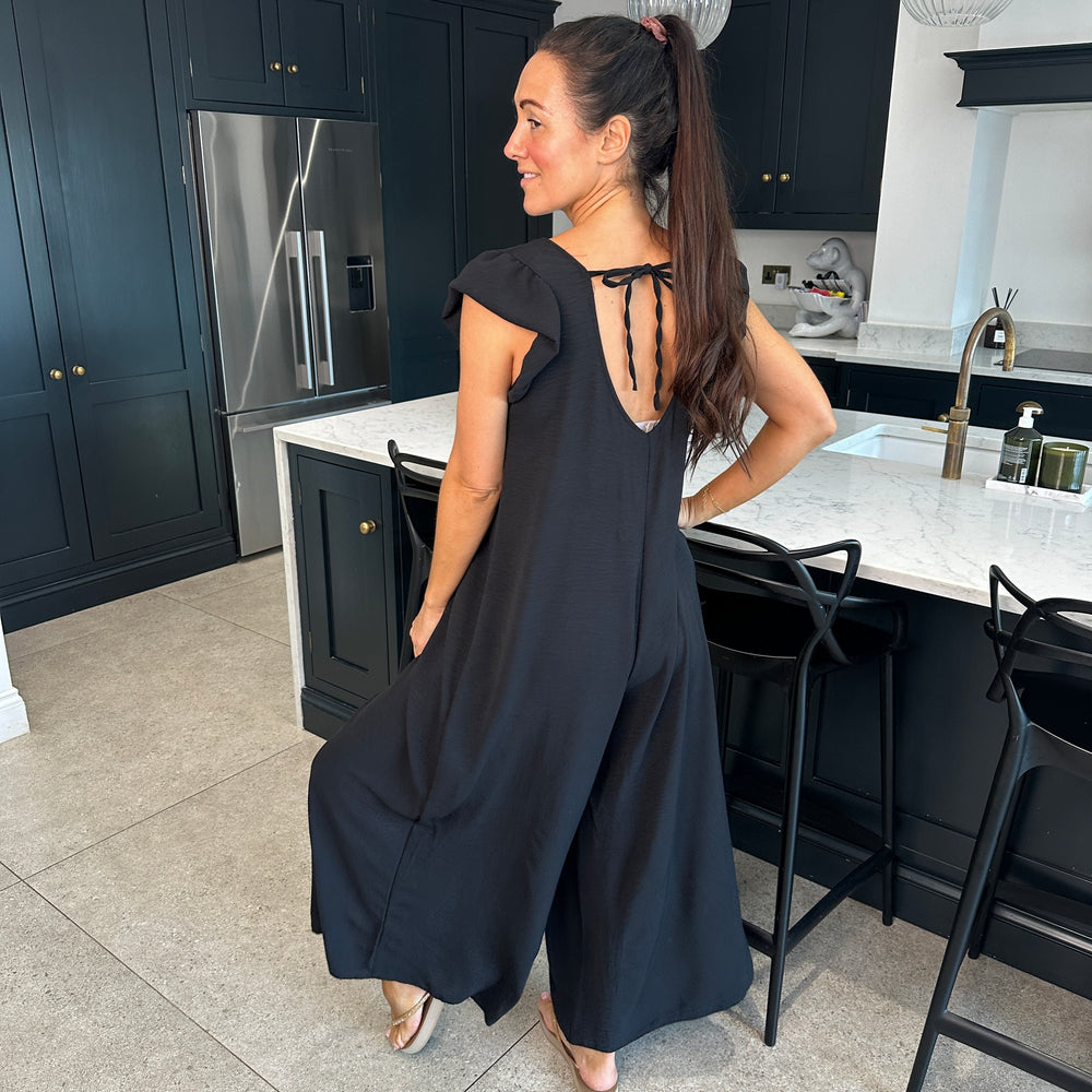 Blair Ruffle Jumpsuit - Blush Boutique Essex