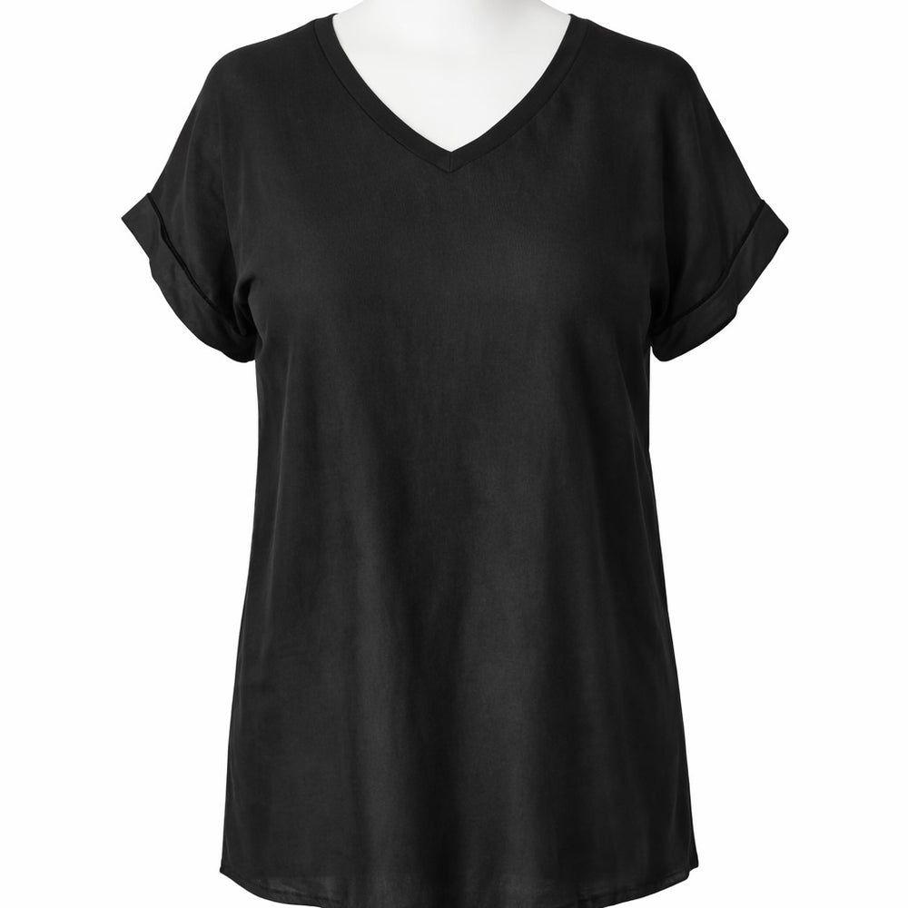 Sybil satin v neck top - Blush Boutique Essex