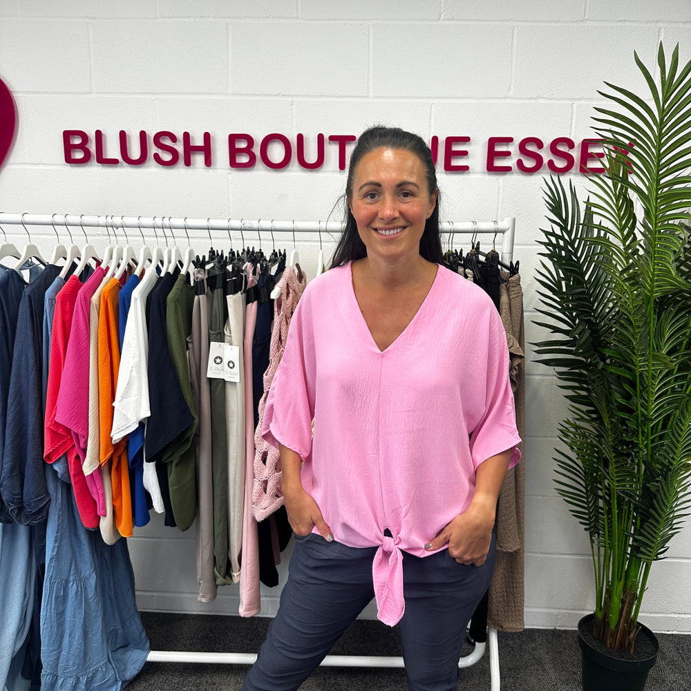 Chantelle Tie Top - Blush Boutique Essex