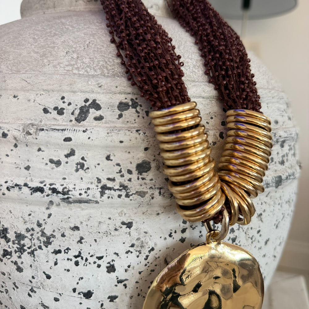 Otis Statement Necklace - Blush Boutique Essex