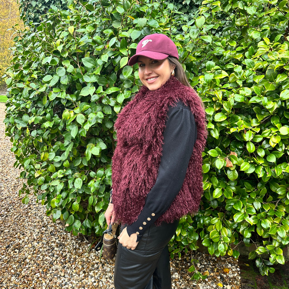 Yara Fluffy Fur Waistcoat