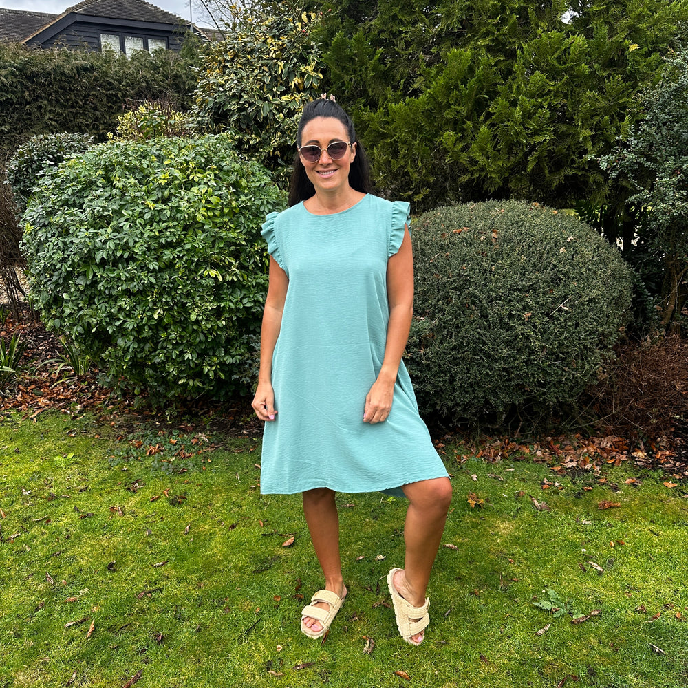 Bertie Button Dress - Blush Boutique Essex