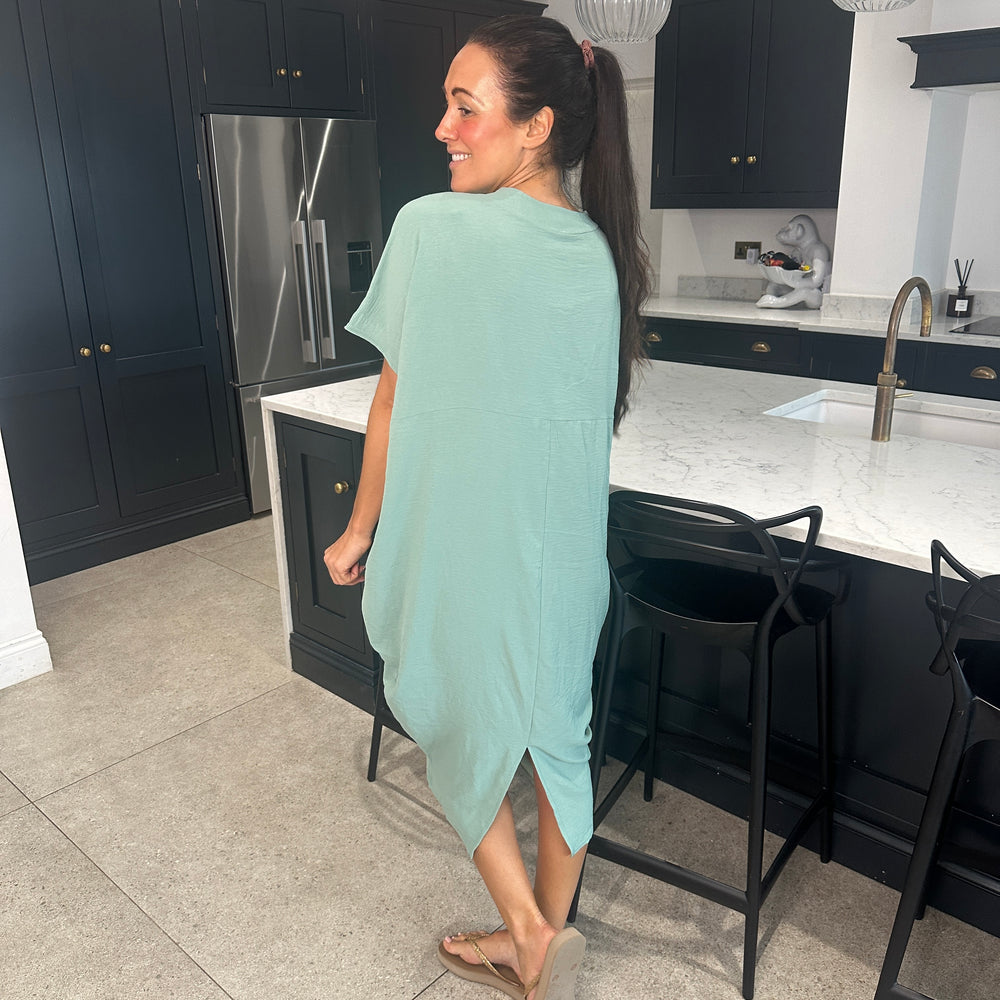 Faith V Neck Dress - Blush Boutique Essex