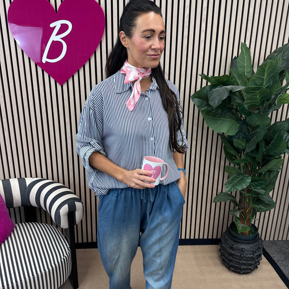 Aidan Pinstripe Shirt - Blush Boutique Essex