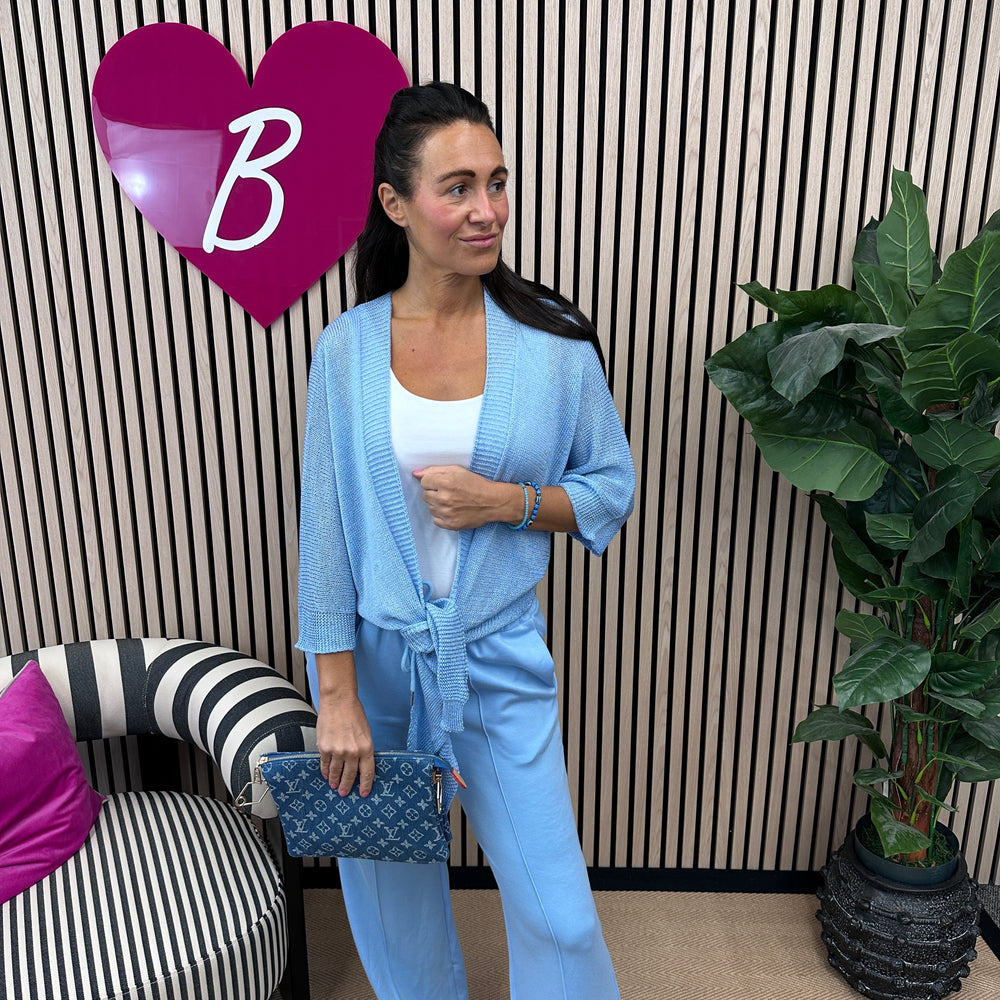 Taya Tie Cardigan - Blush Boutique Essex