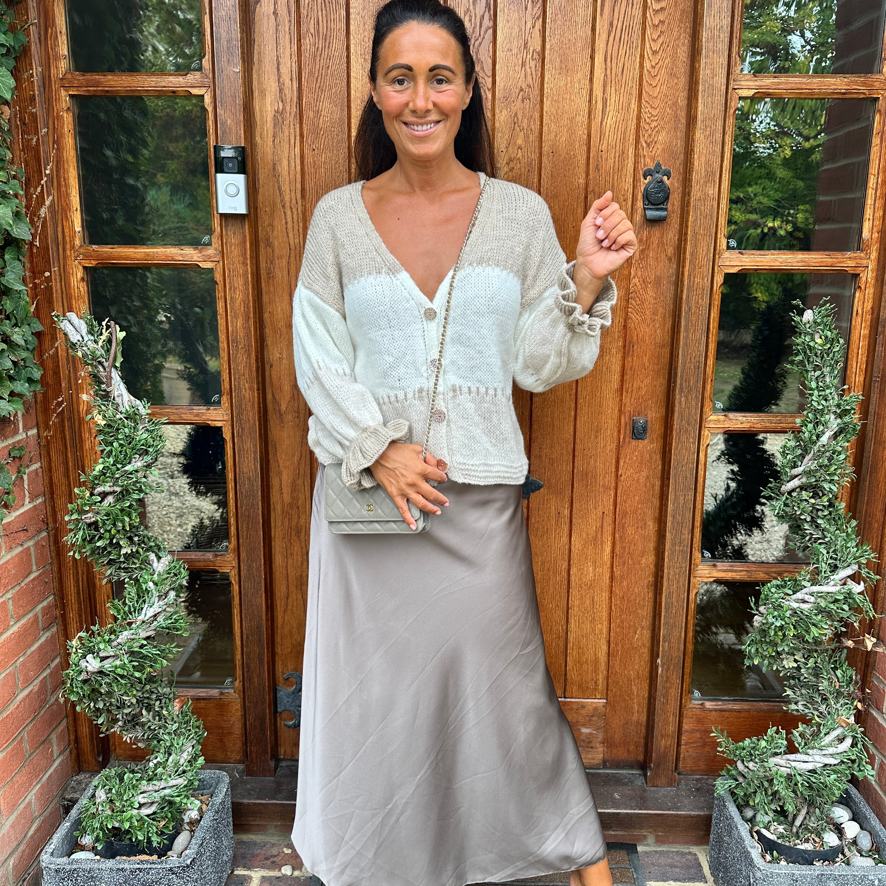 Benji Satin Skirt - Blush Boutique Essex