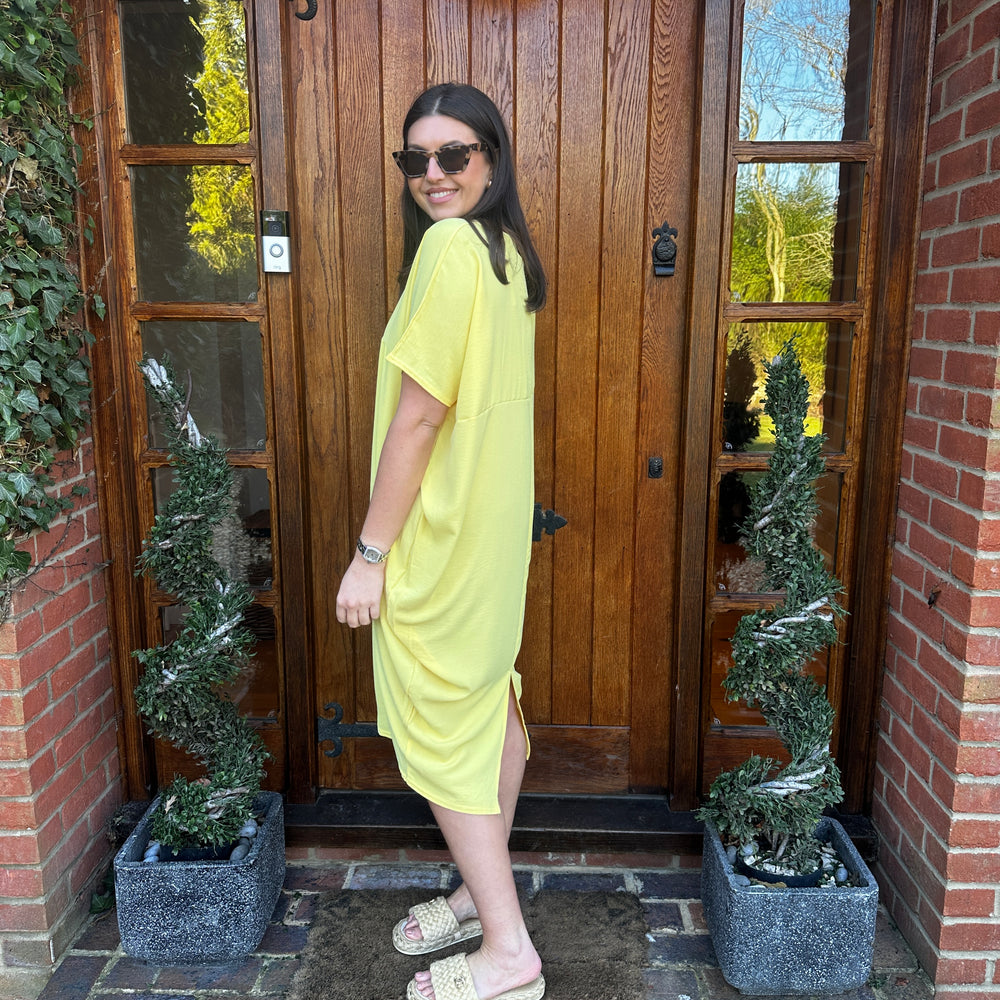 Faith V Neck Dress - Blush Boutique Essex