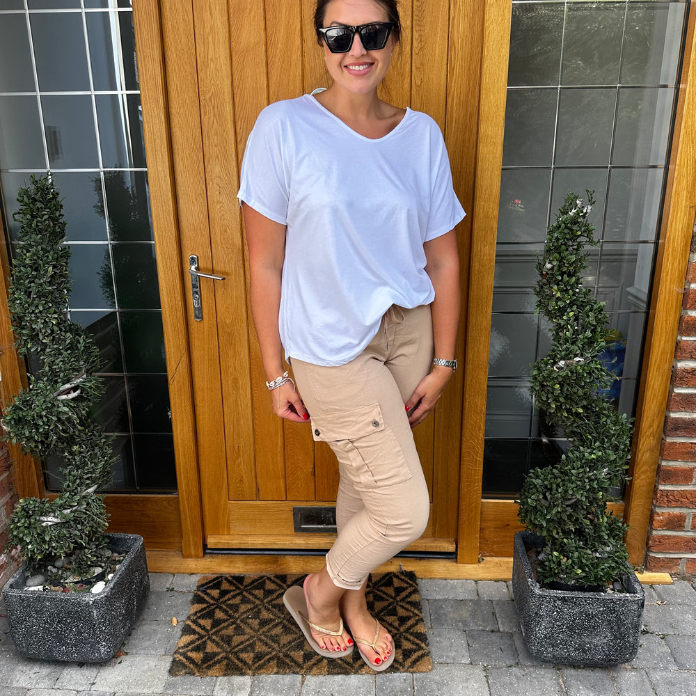 Carli Cargo Magic Trousers - Blush Boutique Essex