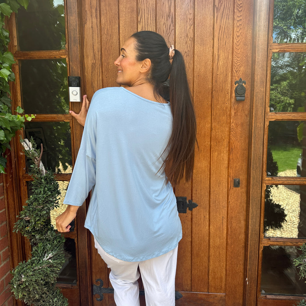 Long Sleeve Jamie Jersey T-Shirt - Blush Boutique Essex