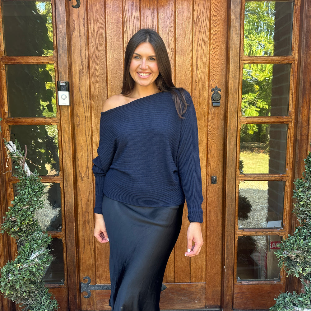 Sammie Ribbed Jumper - Blush Boutique Essex