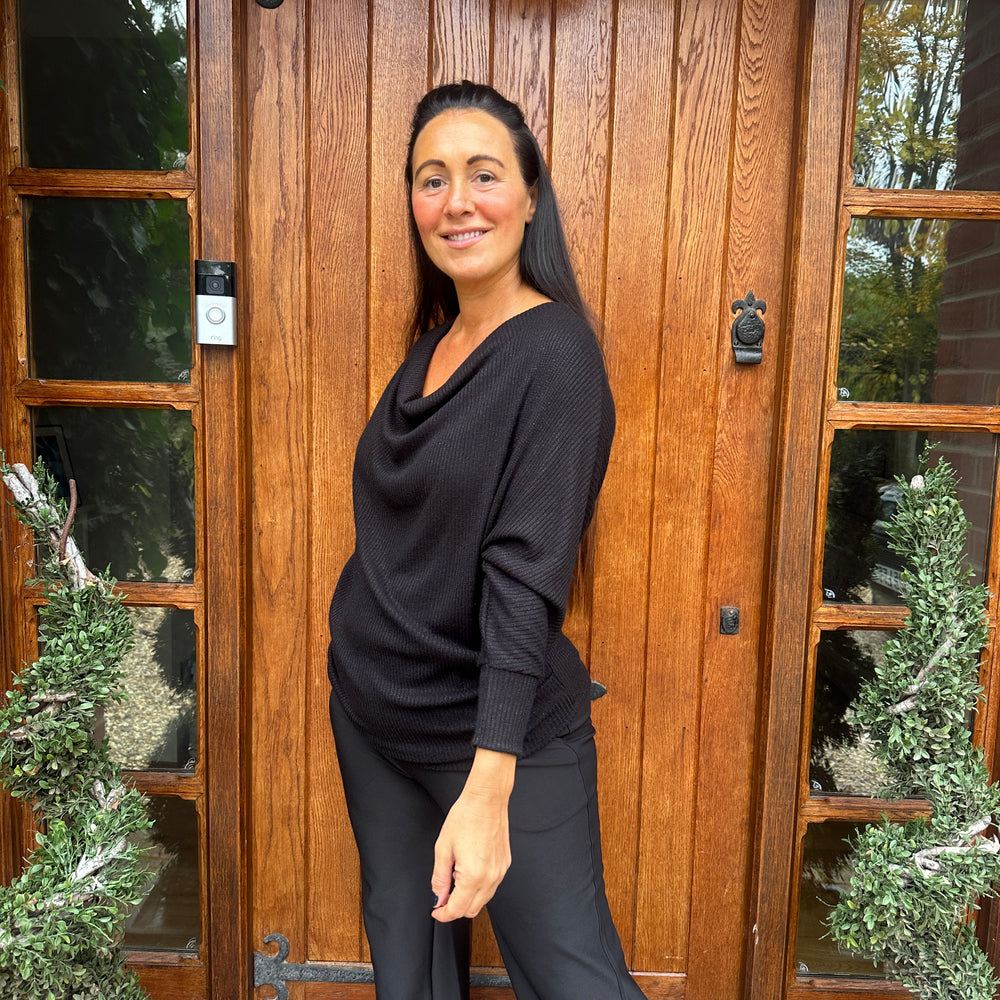 Dahlia Drape Top - Blush Boutique Essex