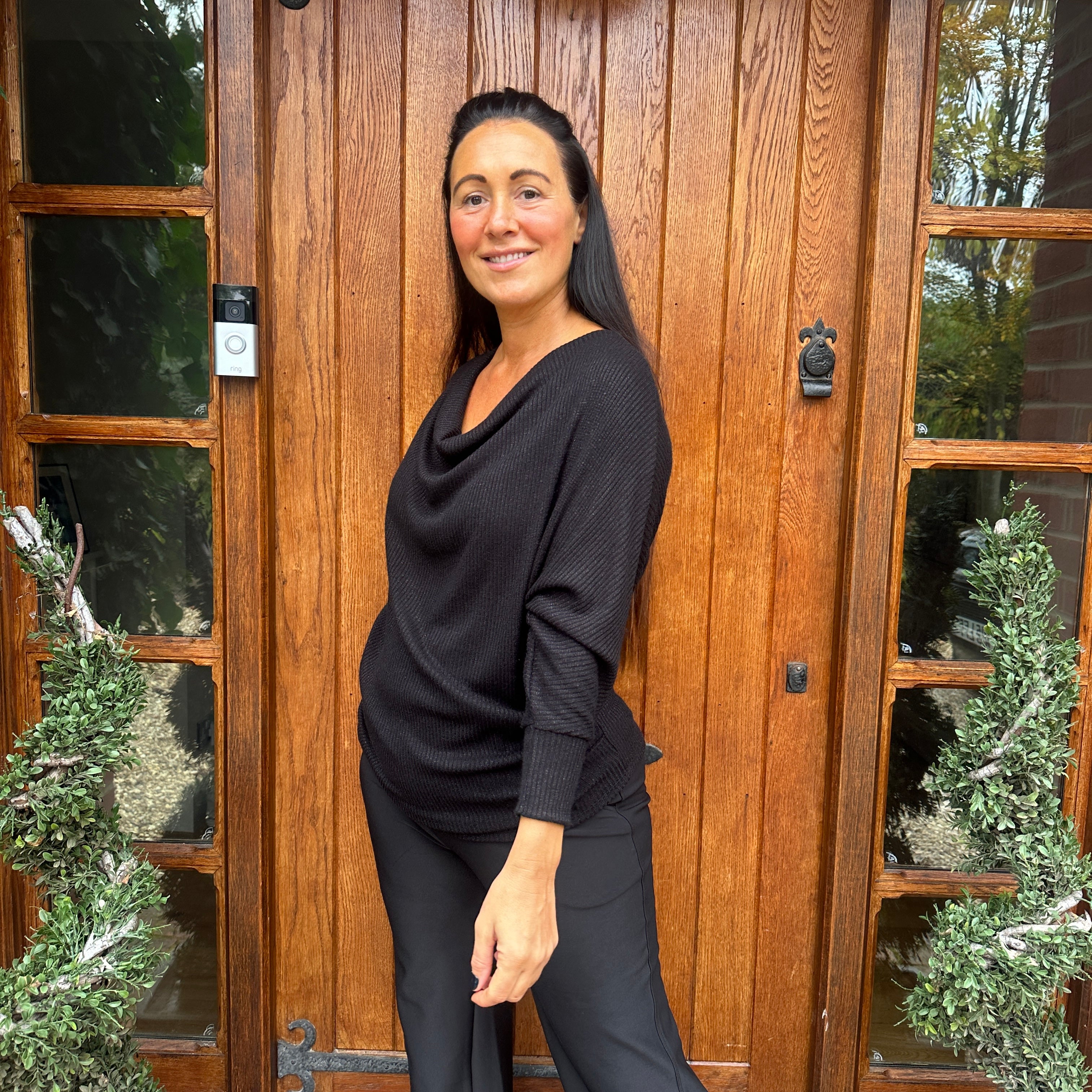 Dahlia Drape Top - Blush Boutique Essex