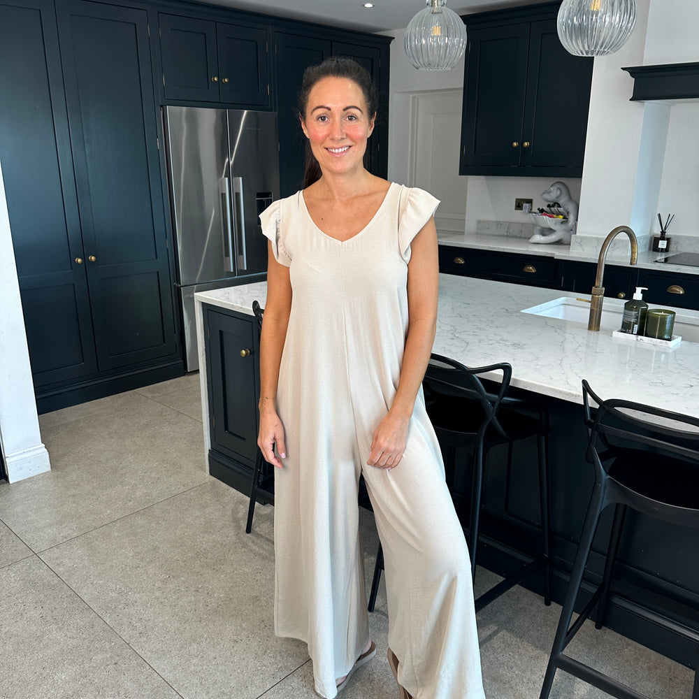 Blair Ruffle Jumpsuit - Blush Boutique Essex