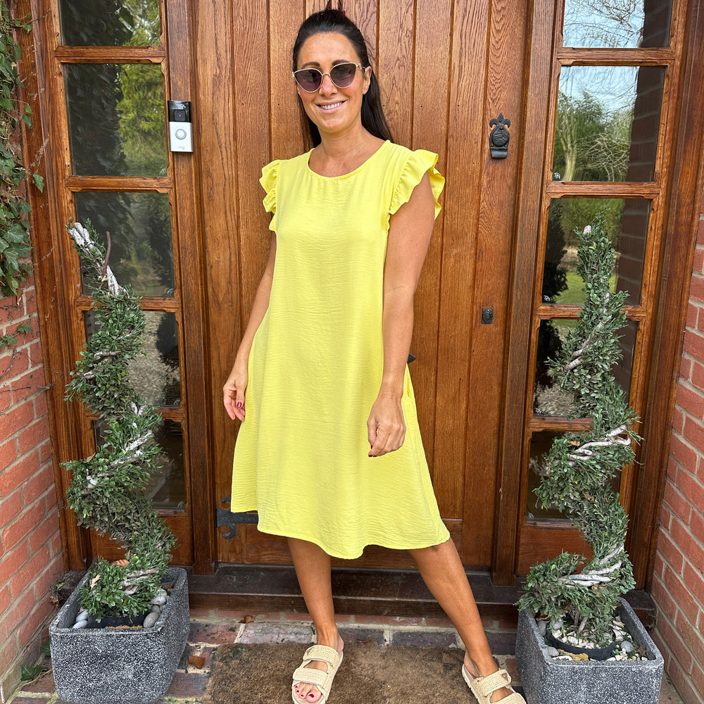 Bertie Button Dress - Blush Boutique Essex