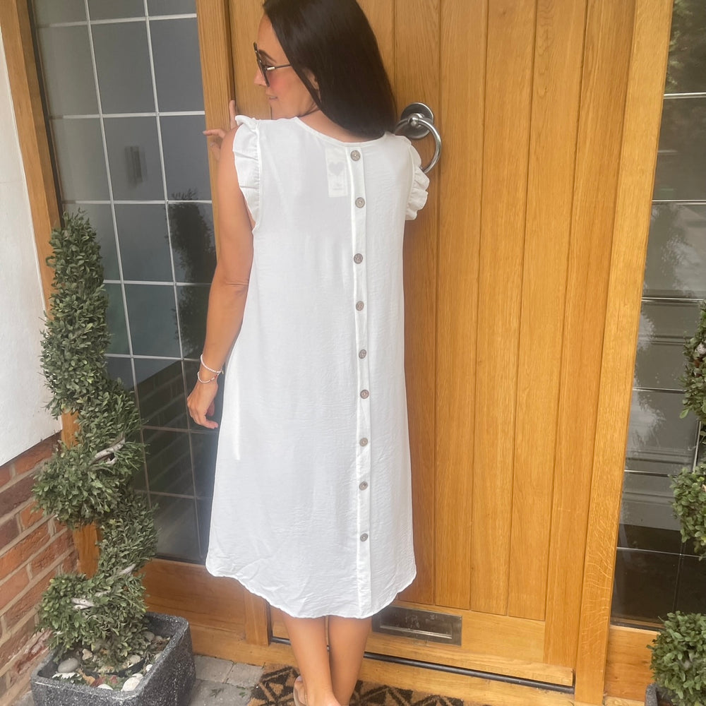 Bertie Button Dress - Blush Boutique Essex