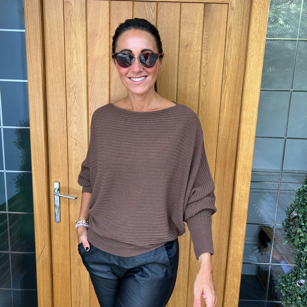 Sammie Ribbed Jumper - Blush Boutique Essex