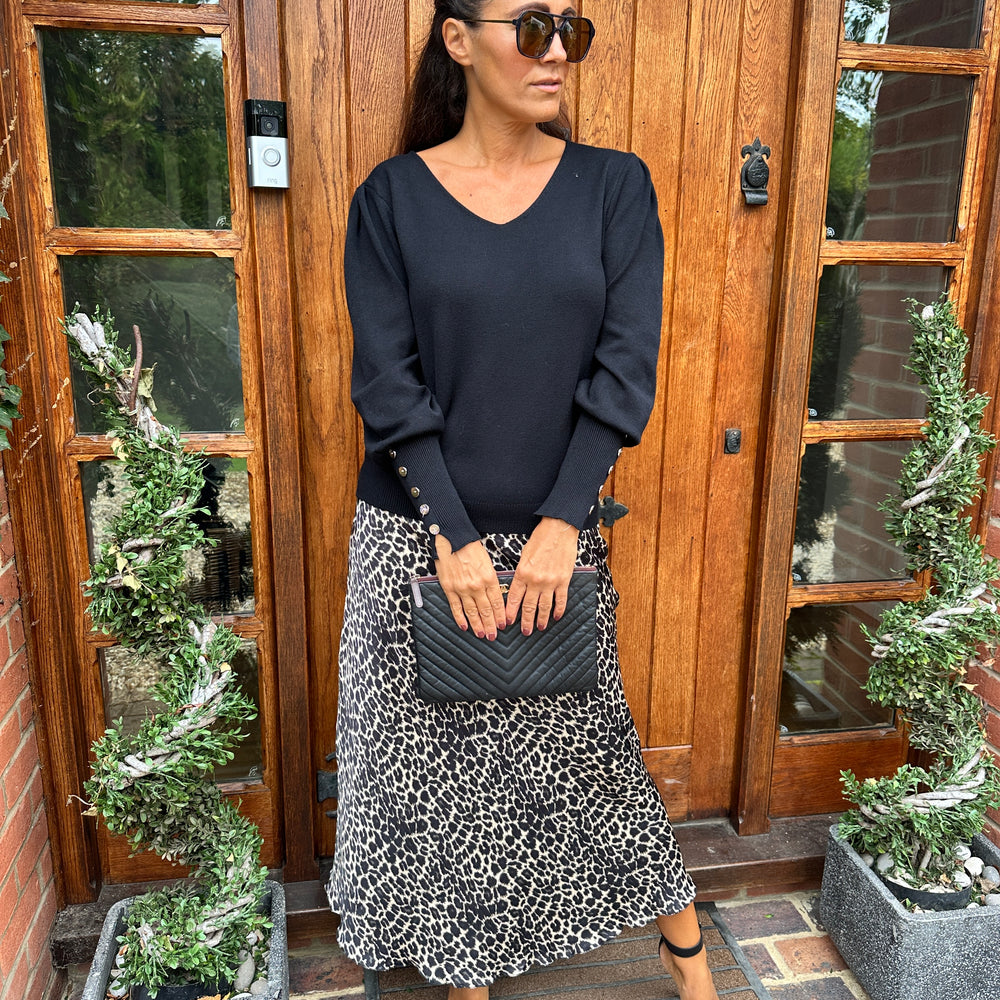 Tali Leopard Skirt