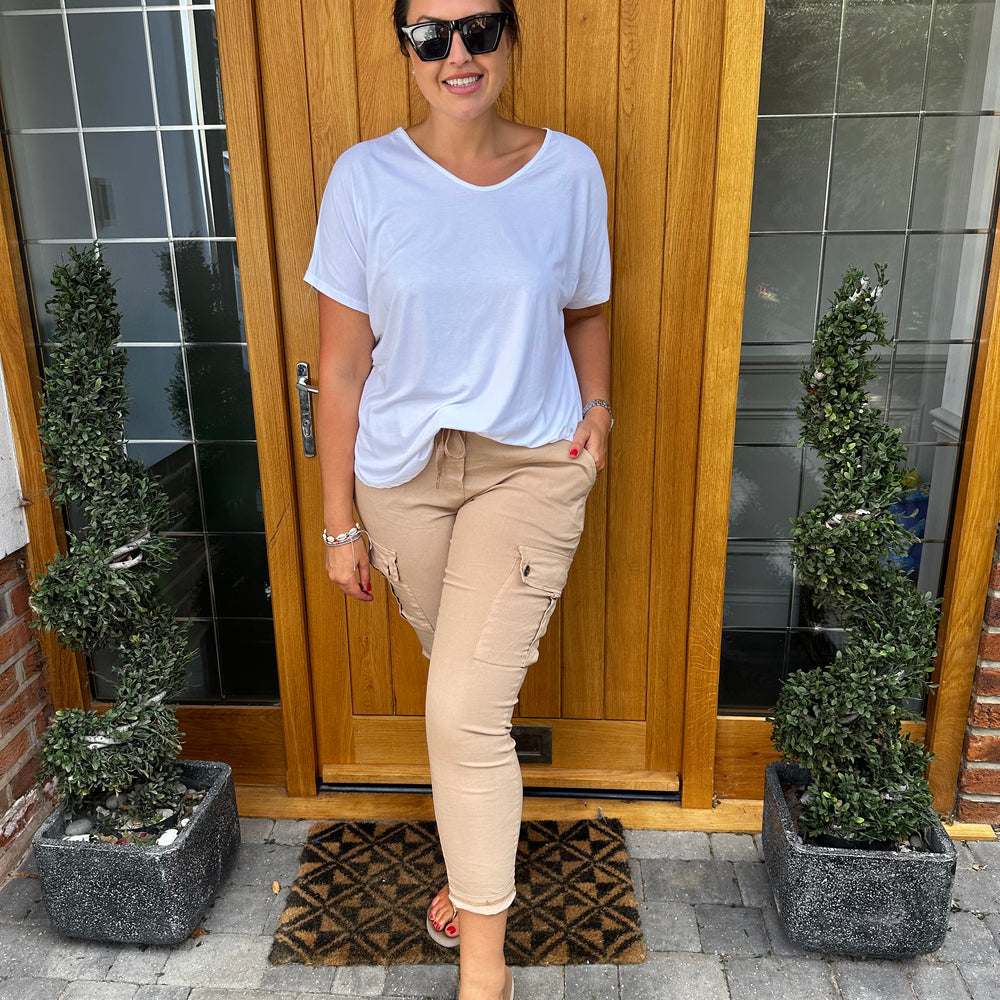 Carli Cargo Magic Trousers - Blush Boutique Essex