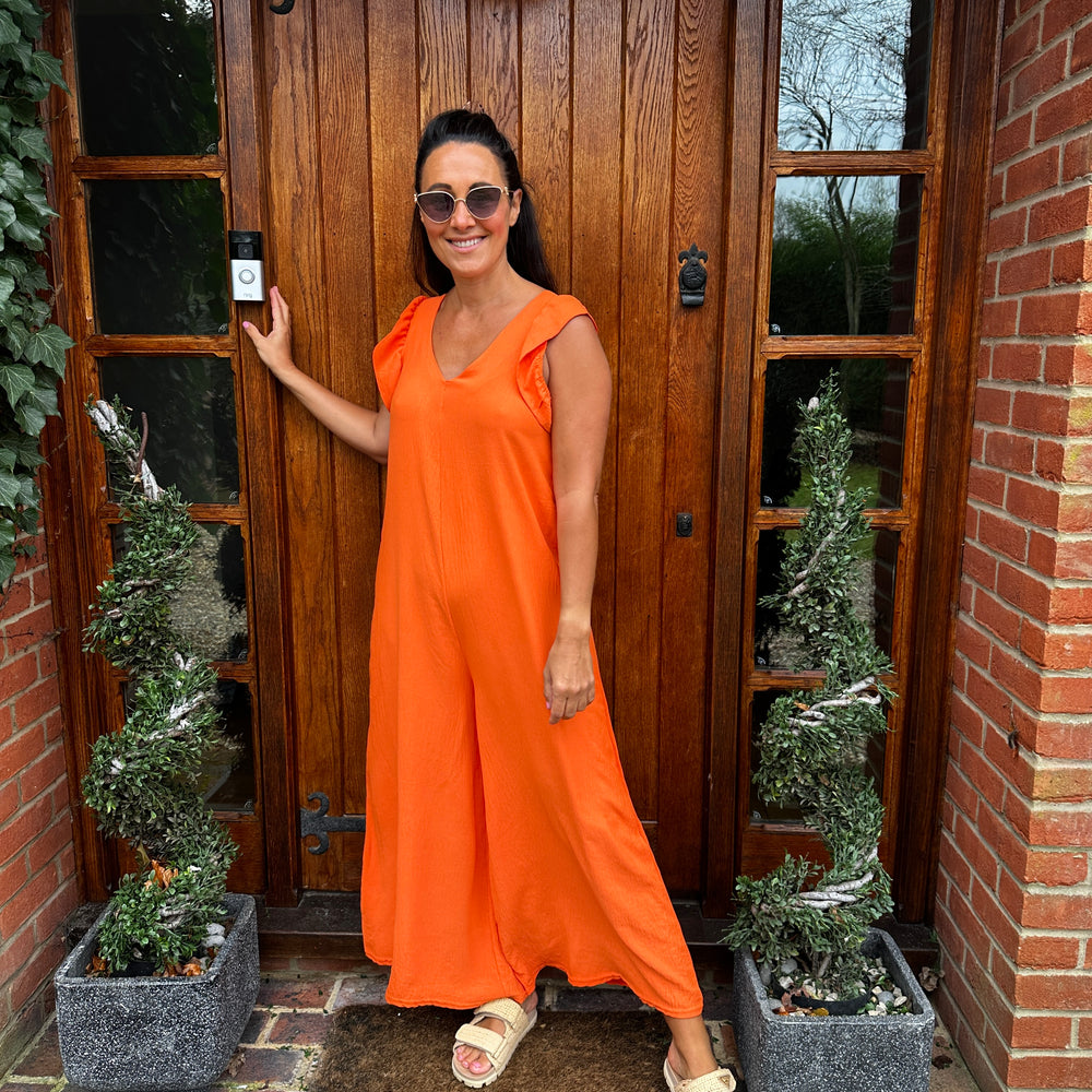 Blair Ruffle Jumpsuit - Blush Boutique Essex