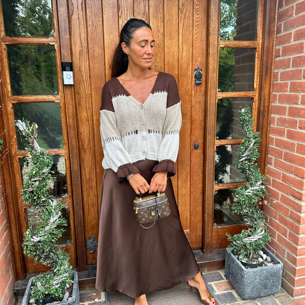 Benji Satin Skirt - Blush Boutique Essex