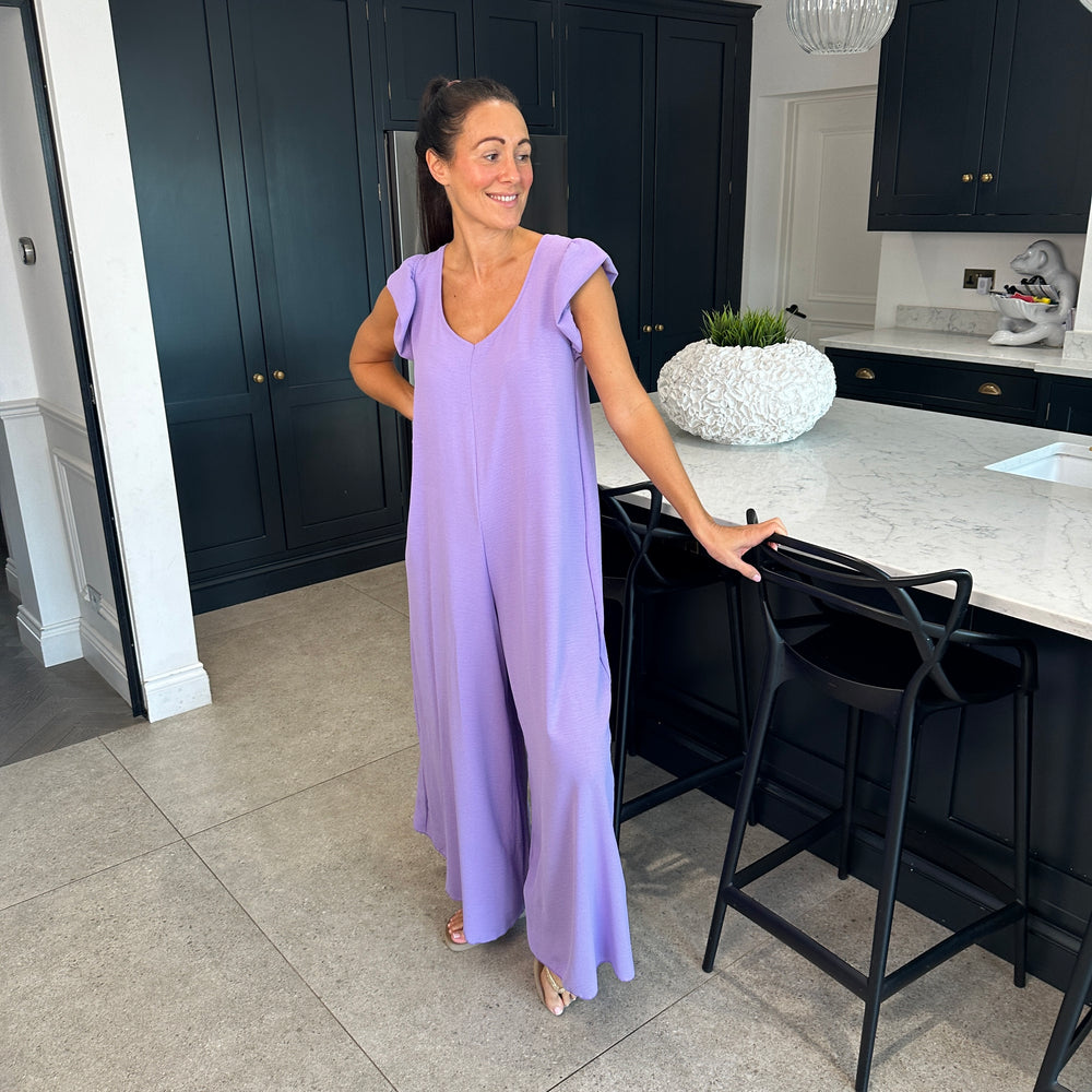 Blair Ruffle Jumpsuit - Blush Boutique Essex