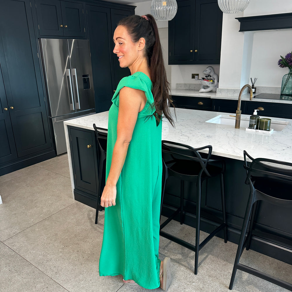 Blair Ruffle Jumpsuit - Blush Boutique Essex