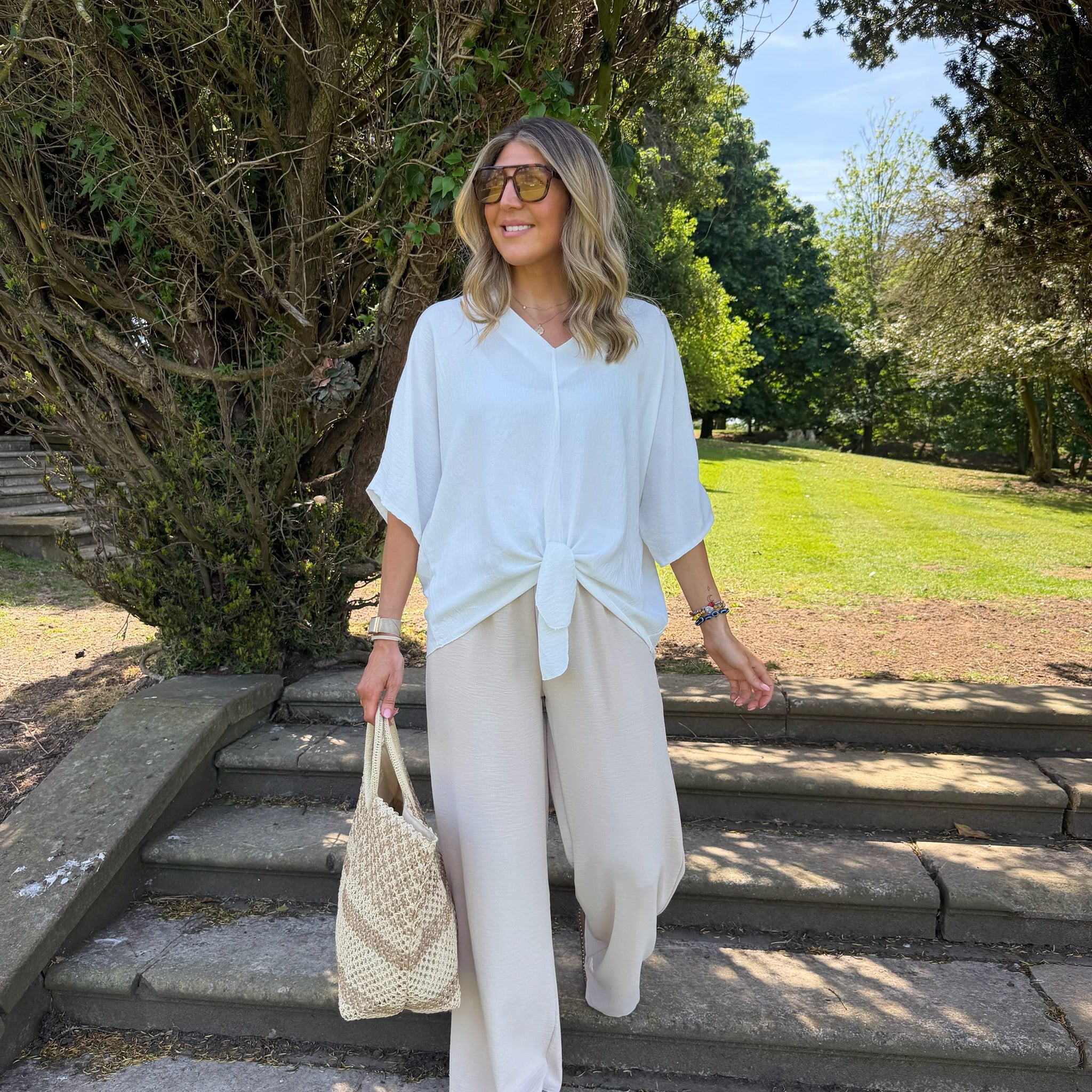 Chantelle Tie Top - Blush Boutique Essex