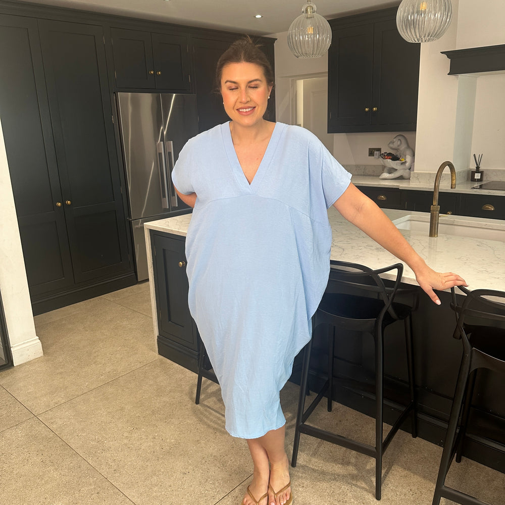 Faith V Neck Dress - Blush Boutique Essex