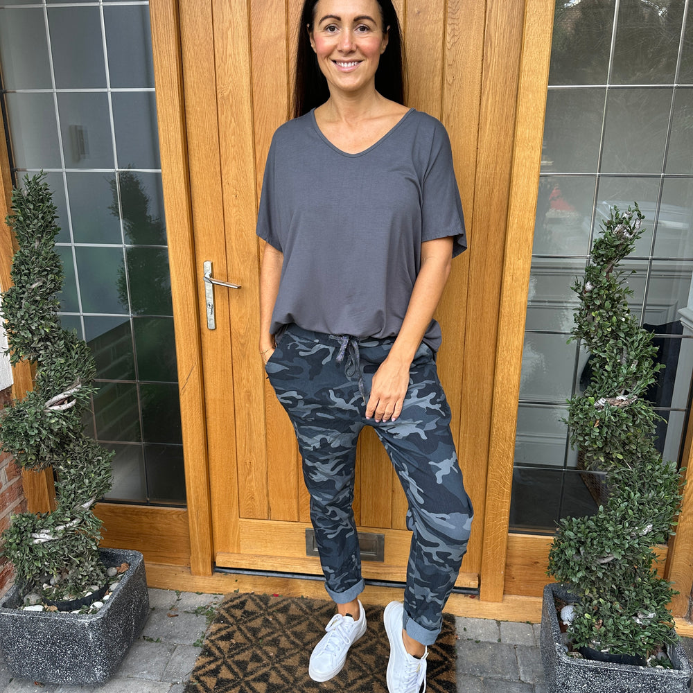 Carli Camo Magic Trousers - Blush Boutique Essex