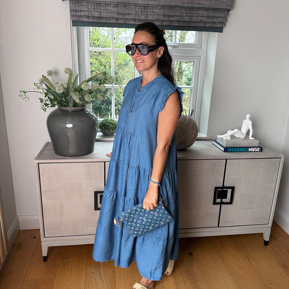 Sean Denim Dress - Blush Boutique Essex