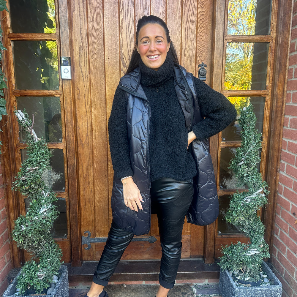 Love Quilted Body Warmer - Blush Boutique Essex