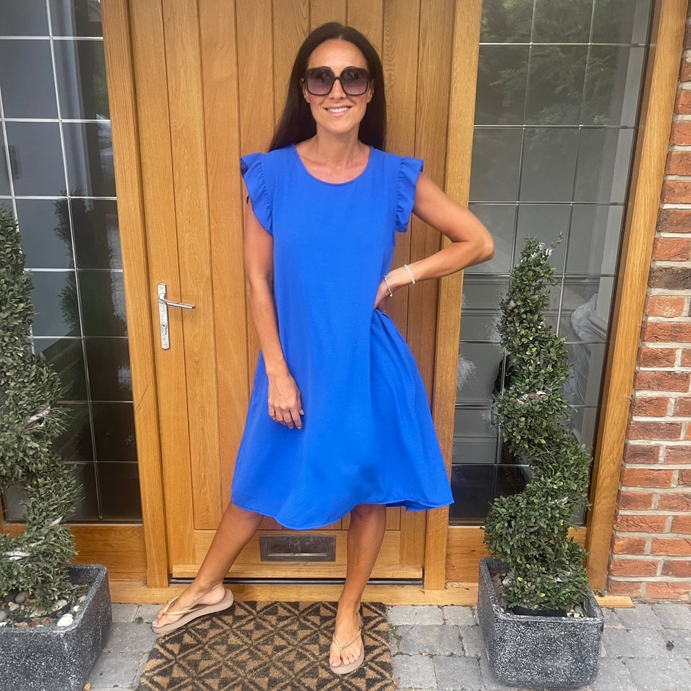 Bertie Button Dress - Blush Boutique Essex