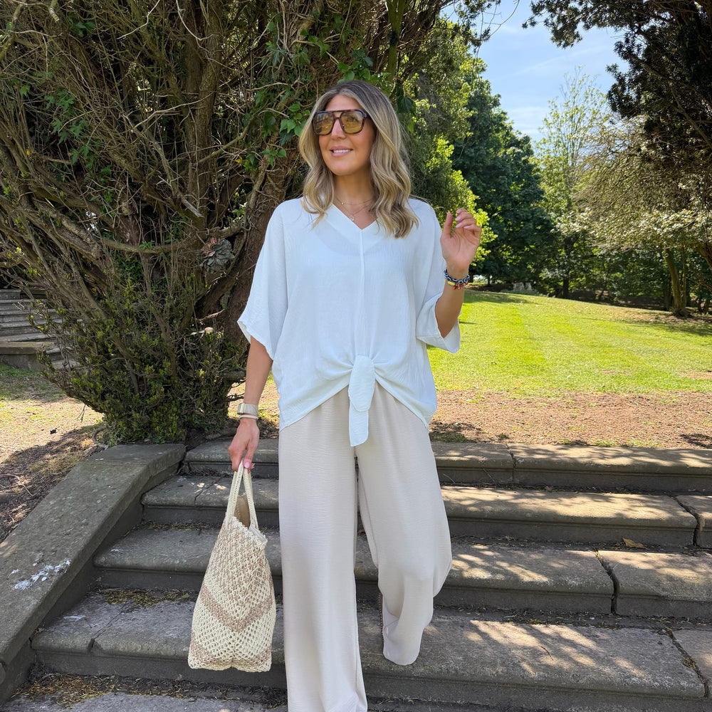 Chantelle Tie Top - Blush Boutique Essex