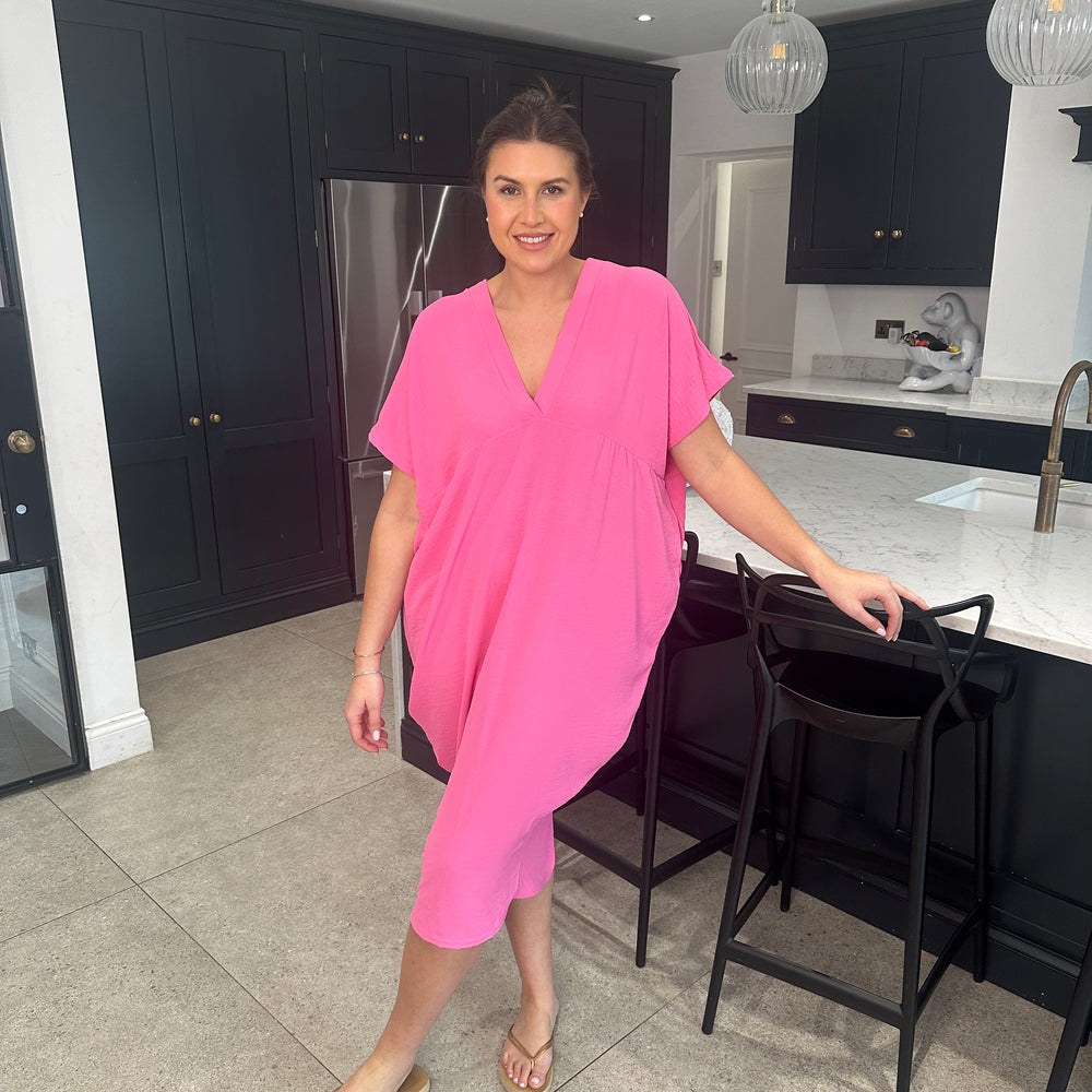 Faith V Neck Dress - Blush Boutique Essex