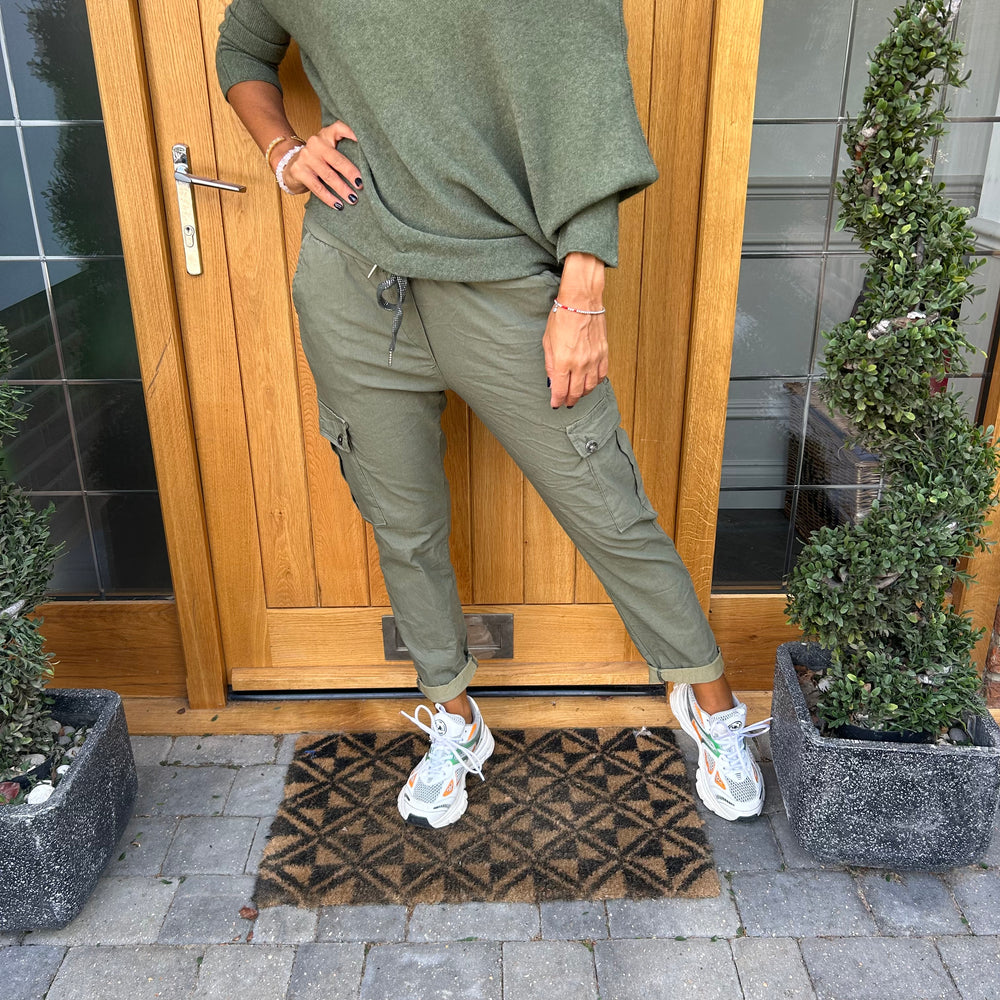 Carli Cargo Magic Trousers - Blush Boutique Essex