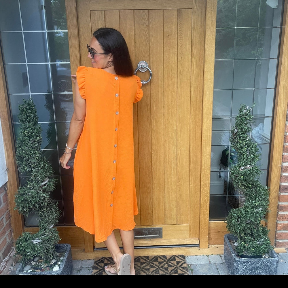 Bertie Button Dress - Blush Boutique Essex