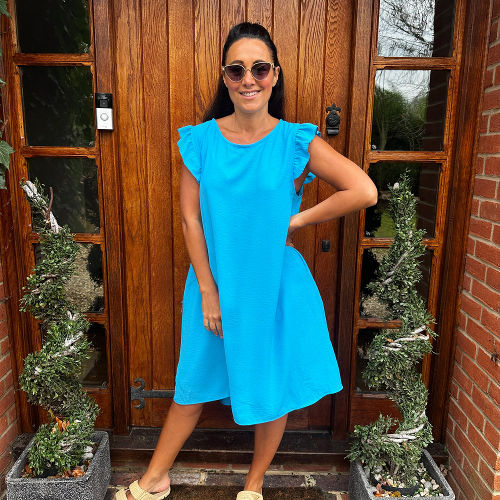 Bertie Button Dress - Blush Boutique Essex